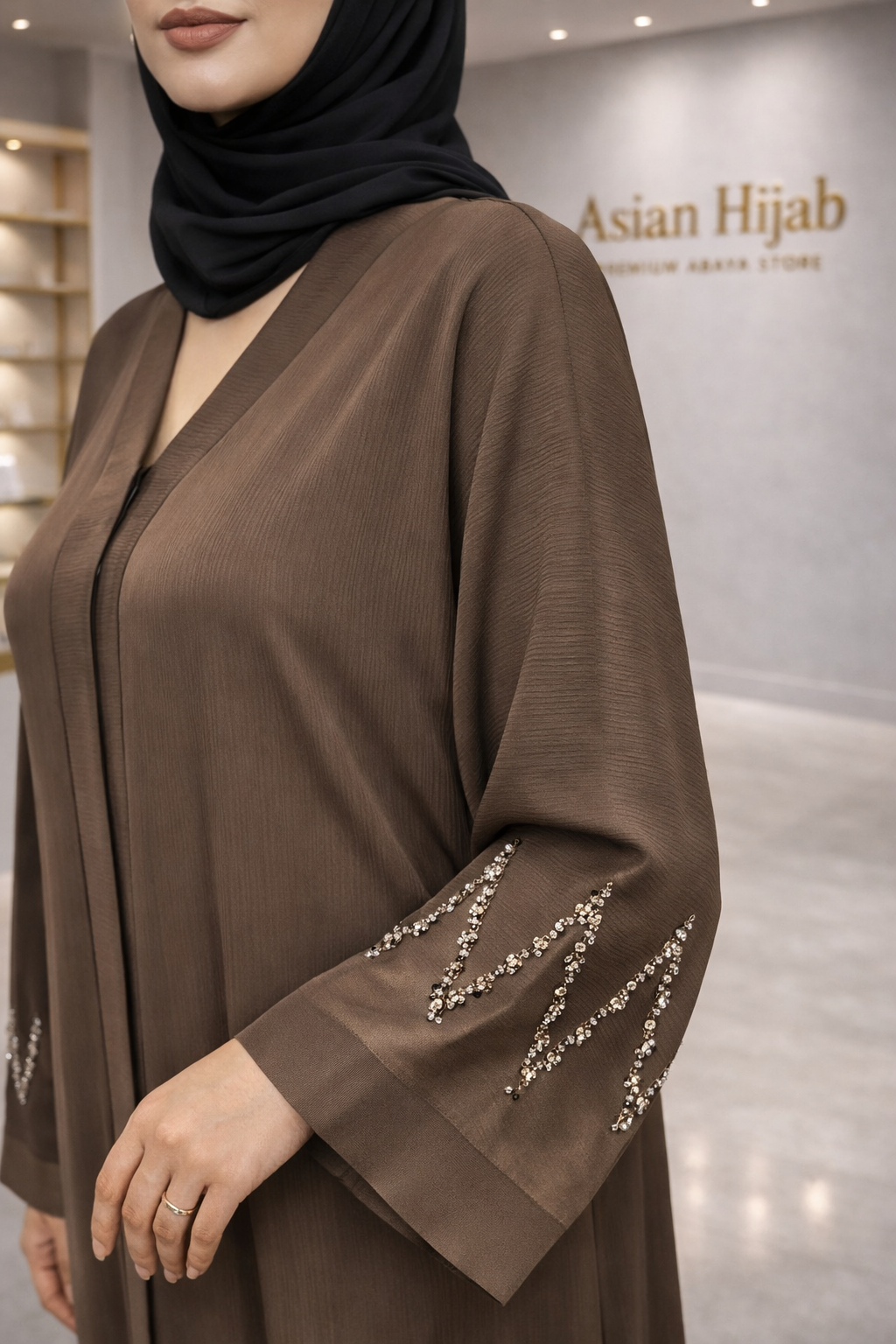 Mocha Sleeve Abaya