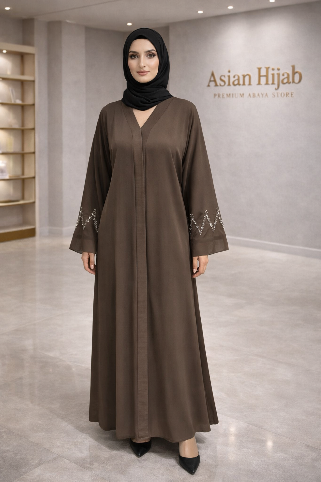 Mocha Sleeve Abaya